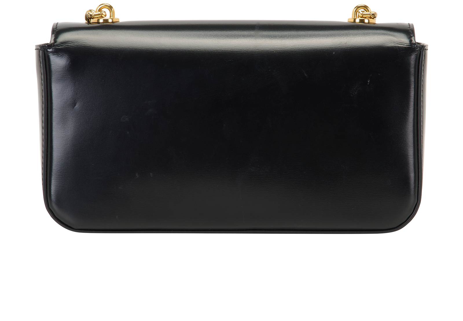 Claude Chain Shoulder Bag, &pound;1,200, Handbags, Black, Leather, Back view